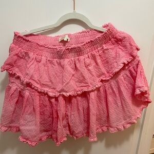 LoveShackFancy Ruffled Mini Skirt